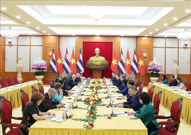 Tổng Bí thư Tô Lâm tiếp Chủ tịch Quốc hội, Chủ tịch Hội đồng Nhà nước Cuba- Ảnh 5.