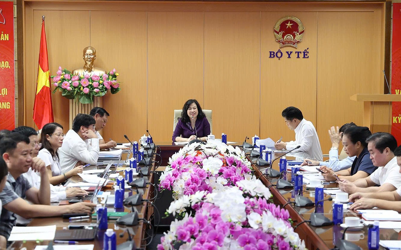 Ngành y tế triển khai nhiều hoạt động thiết thực hưởng ứng các phong trào thi đua yêu nước- Ảnh 7. Bộ trưởng Đào Hồng Lan: Công tác chuẩn bị Đại hội Thi đua Yêu nước ngành Y tế phải chu đáo, tôn vinh cơ sở