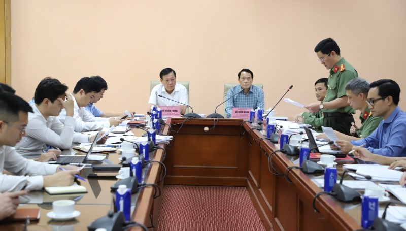 Đoàn công tác Bộ Công an làm việc về tiến độ xây dựng Bộ chỉ số an ninh, an toàn quốc gia tại Bộ Y tế- Ảnh 1.
