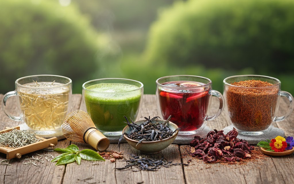 5 loại trà có nhiều chất chống oxy hóa độc đáo hơn trà xanh