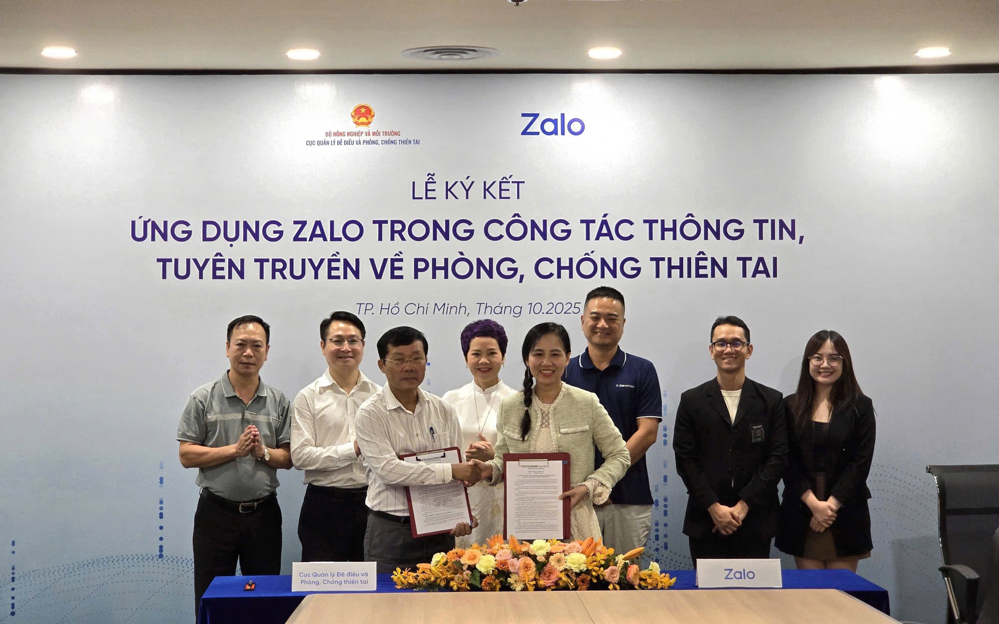 Bộ Nông nghiệp và Môi trường hợp tác cảnh báo thiên tai trên nền tảng Zalo