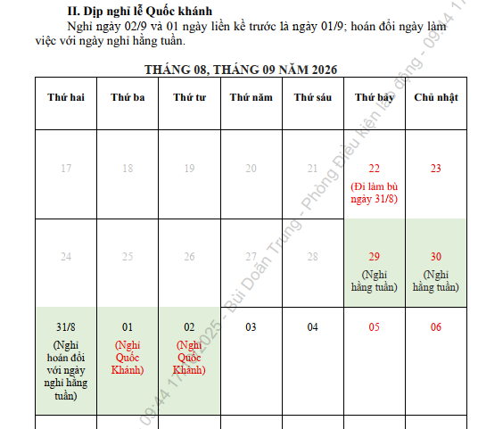 Bộ Nội vụ công bố chính thức lịch nghỉ Tết Âm lịch 2026 - Ảnh 3. Bộ Nội vụ công bố chính thức lịch nghỉ Tết Âm lịch 2026 - Ảnh 3.