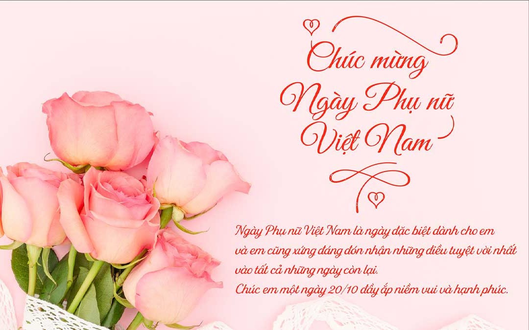 Những lời chúc ngày Phụ nữ Việt Nam 20/10 hay và ý nghĩa nhất 2025