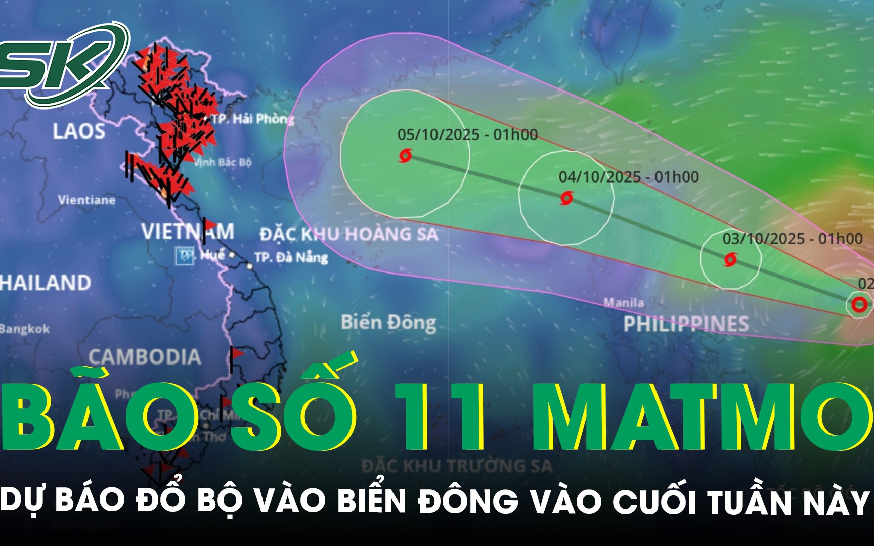 Bão số 11 Matmo hình thành, dự báo đổ bộ vào Biển Đông vào cuối tuần này