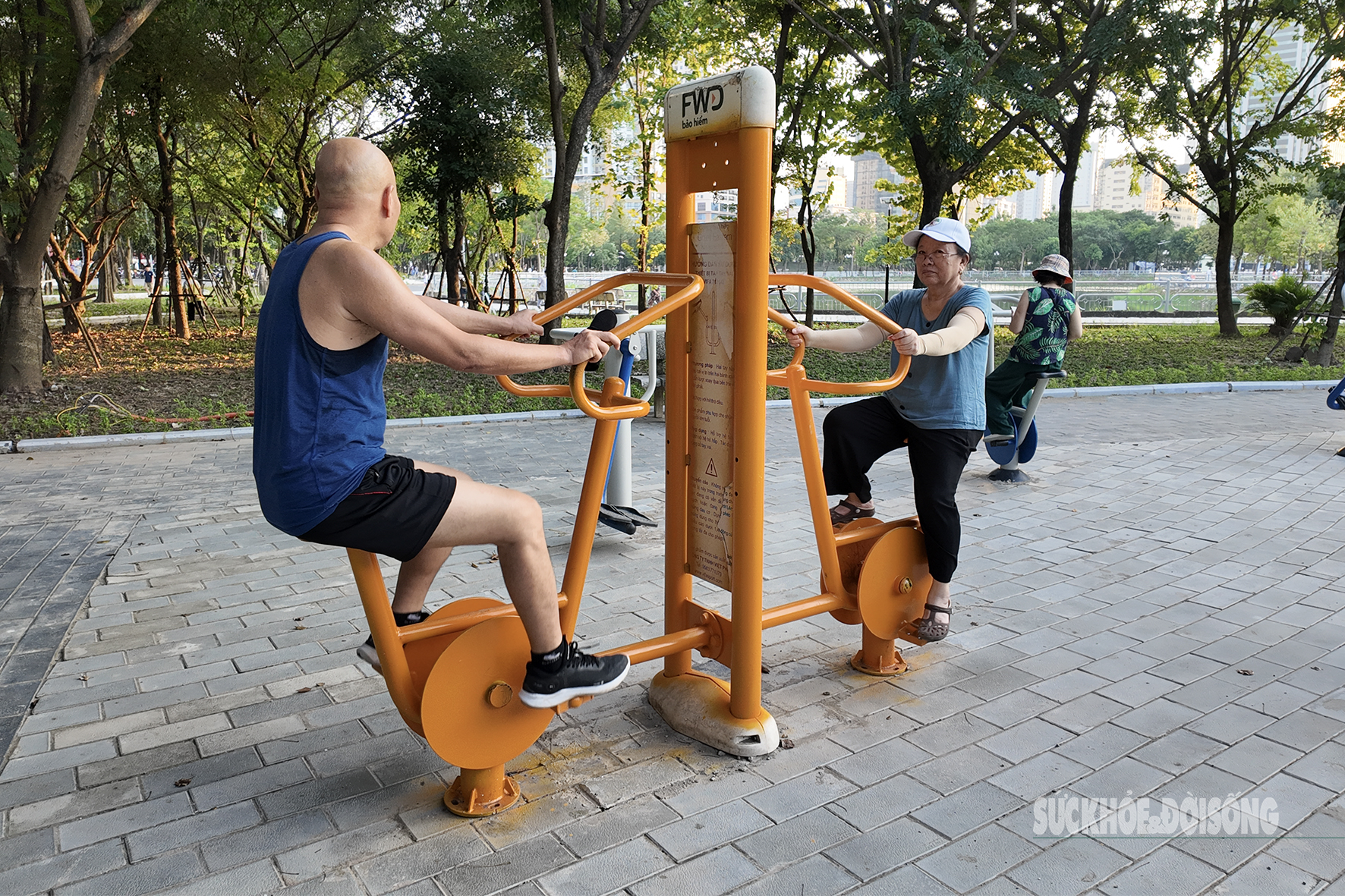 Công viên Cầu Giấy 'khoác áo mới' sau 8 tháng tu sửa- Ảnh 11. Công viên Cầu Giấy 'khoác áo mới' sau 8 tháng tu sửa- Ảnh 11.