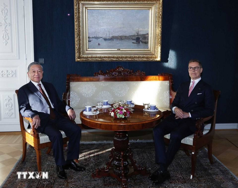 Tổng Bí thư Tô Lâm hội đàm với Tổng thống Cộng hòa Phần Lan Alexander Stubb- Ảnh 5.