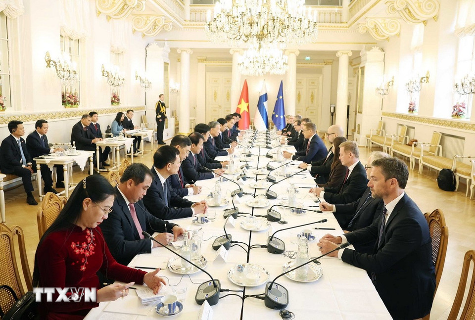 Tổng Bí thư Tô Lâm hội đàm với Tổng thống Cộng hòa Phần Lan Alexander Stubb- Ảnh 2.