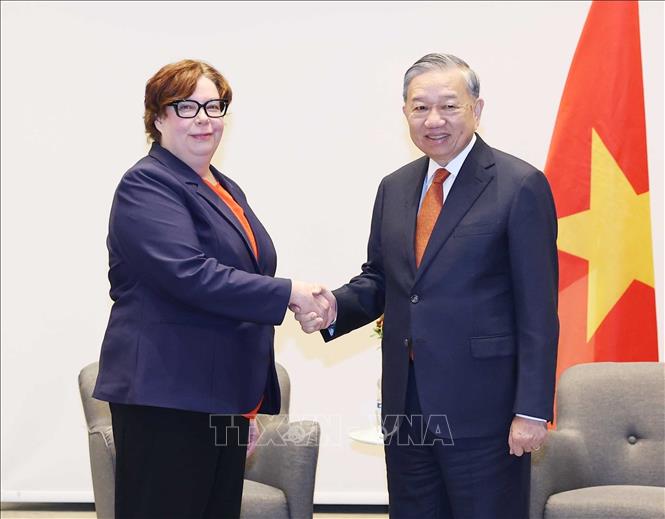 Tổng Bí thư Tô Lâm tiếp Chủ tịch Đảng Cộng sản Phần Lan Tiina Sandberg- Ảnh 2.