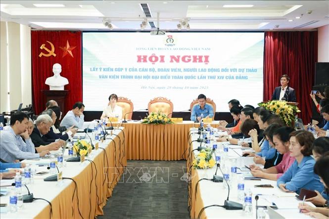 Góp ý dự thảo Văn kiện Đại hội XIV của Đảng: Thể hiện rõ tính hiệu triệu lớn- Ảnh 1. Góp ý dự thảo Văn kiện Đại hội XIV của Đảng: Thể hiện rõ tính hiệu triệu lớn- Ảnh 1.