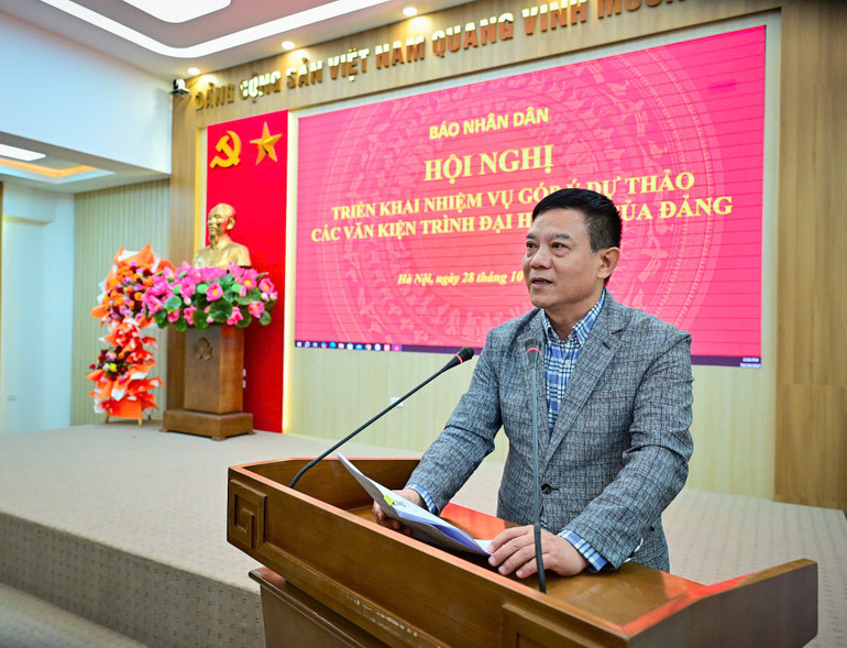 Báo Nhân Dân triển khai góp ý kiến vào dự thảo các văn kiện trình Đại hội XIV của Đảng- Ảnh 4. Báo Nhân Dân triển khai góp ý kiến vào dự thảo các văn kiện trình Đại hội XIV của Đảng- Ảnh 4.