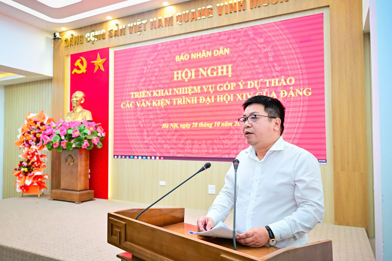 Báo Nhân Dân triển khai góp ý kiến vào dự thảo các văn kiện trình Đại hội XIV của Đảng- Ảnh 6. Báo Nhân Dân triển khai góp ý kiến vào dự thảo các văn kiện trình Đại hội XIV của Đảng- Ảnh 6.