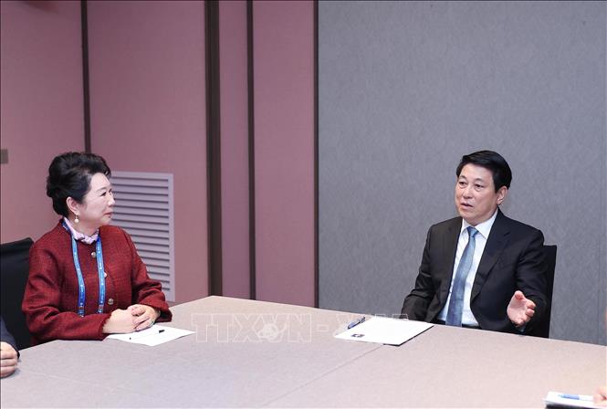 Chủ tịch nước Lương Cường tiếp Nhà sáng lập Tập đoàn MEBO International- Ảnh 2. Chủ tịch nước Lương Cường tiếp Nhà sáng lập Tập đoàn MEBO International- Ảnh 2.