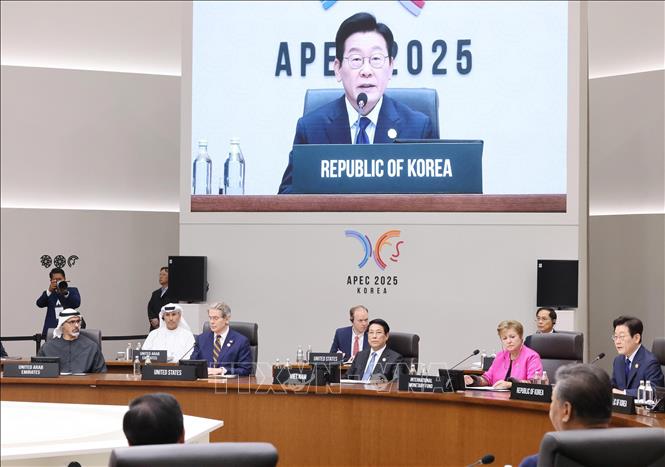 Chủ tịch nước Lương Cường dự Hội nghị Cấp cao APEC lần thứ 32- Ảnh 4. Chủ tịch nước Lương Cường dự Hội nghị Cấp cao APEC lần thứ 32- Ảnh 4.