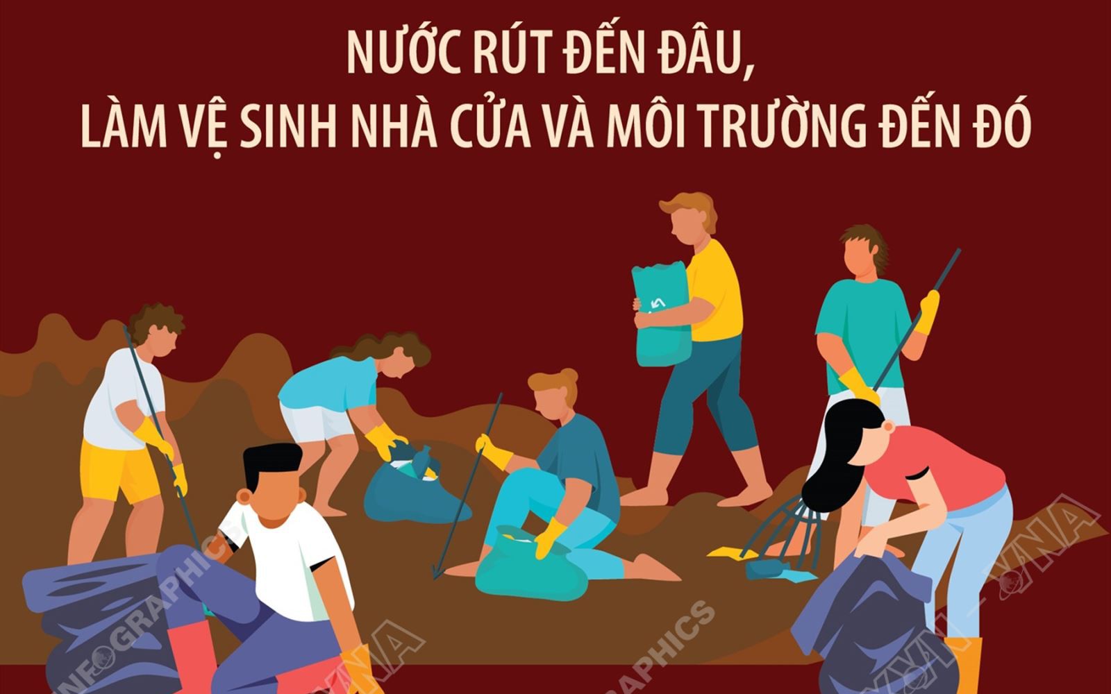 Một số lưu ý khi vệ sinh nhà cửa, dọn dẹp môi trường sau ngập lụt