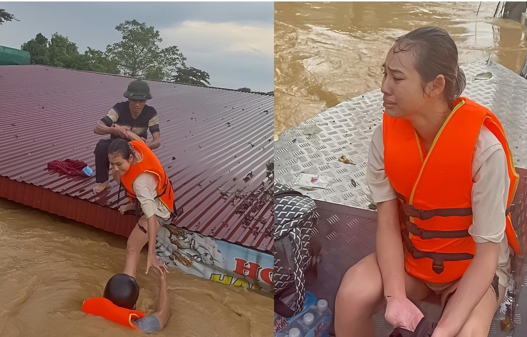 Tại 'rốn lũ' Thái Nguyên: Người dân lên mái nhà cầu cứu, lực lượng chức năng trắng đêm cứu hộ cứu nạn- Ảnh 4.