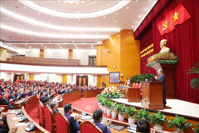 Bế mạc Hội nghị lần thứ 13 Ban Chấp hành Trung ương Đảng khóa XIII- Ảnh 2.