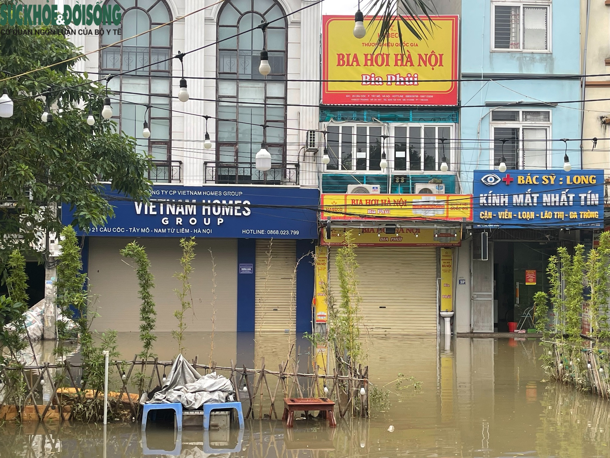 'Rốn nước' phố Cầu Cốc, Hà Nội: Hơn một tháng ngập ba lần- Ảnh 1. 'Rốn nước' phố Cầu Cốc, Hà Nội: Hơn một tháng ngập ba lần- Ảnh 1.