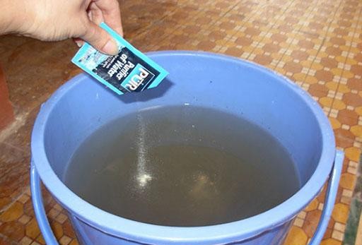 Hướng dẫn dùng cloramin B khử trùng bể nước sau mưa lũ- Ảnh 2. Hướng dẫn dùng cloramin B khử trùng bể nước sau mưa lũ- Ảnh 2.