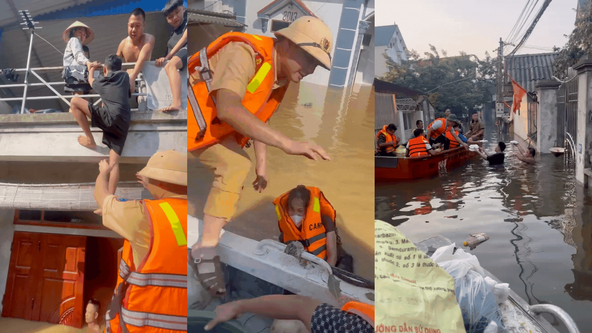 Hà Nội: Nhiều xã chìm giữa biển nước, công an và quân đội khẩn cấp ứng cứu- Ảnh 10. Hà Nội: Nhiều xã chìm giữa biển nước, công an và quân đội khẩn cấp ứng cứu- Ảnh 10.