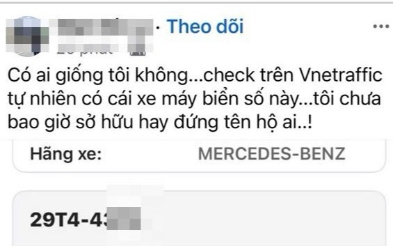 Hướng dẫn cách liên kết VNeTraffic với VNeID- Ảnh 1. Sự thật vụ người dùng phản ánh ứng dụng VNeTraffic hiển thị xe không phải của mình