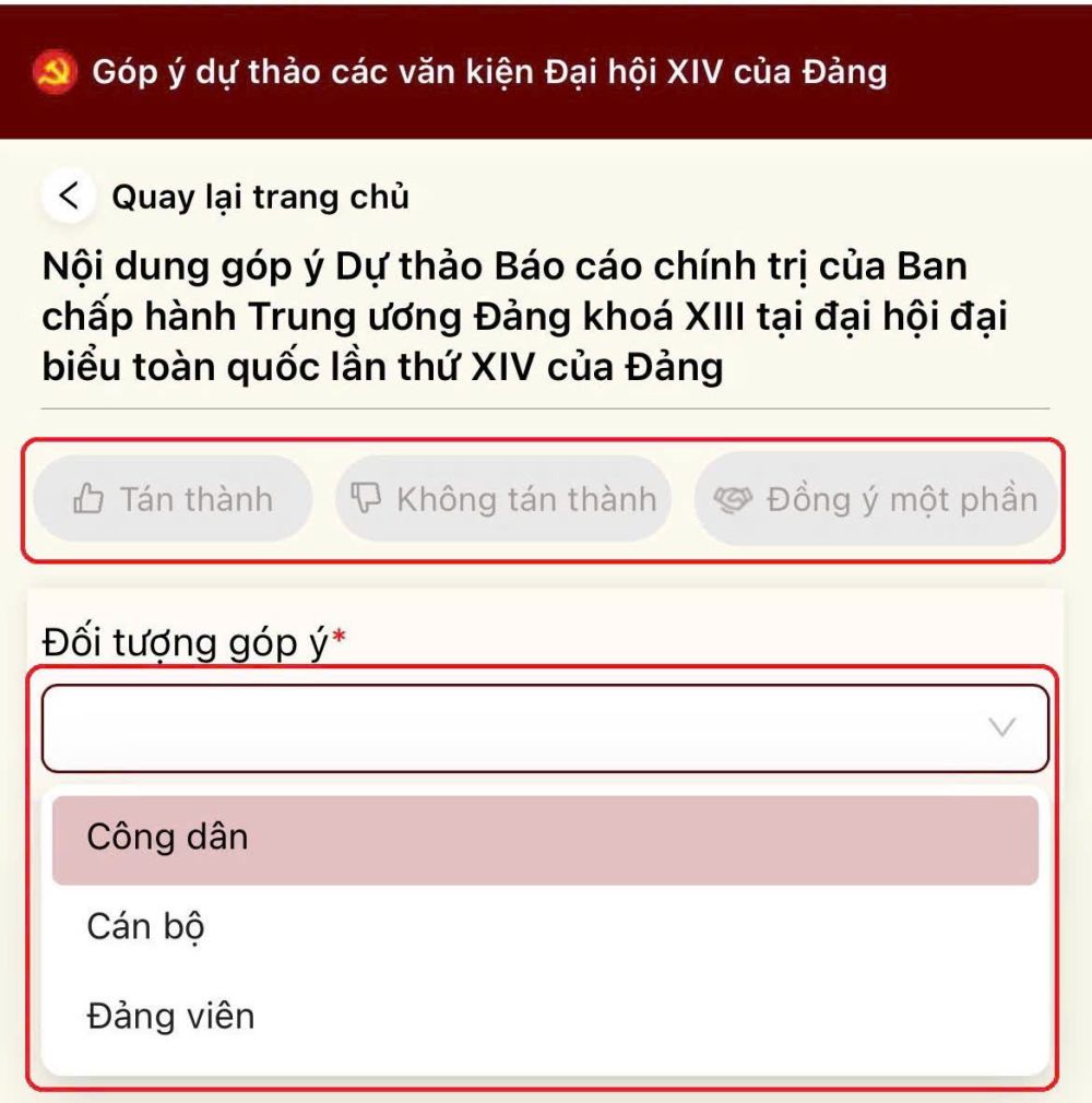 Hướng dẫn góp ý các dự thảo văn kiện trình Đại hội XIV của Đảng trên ứng dụng VNeID- Ảnh 3.