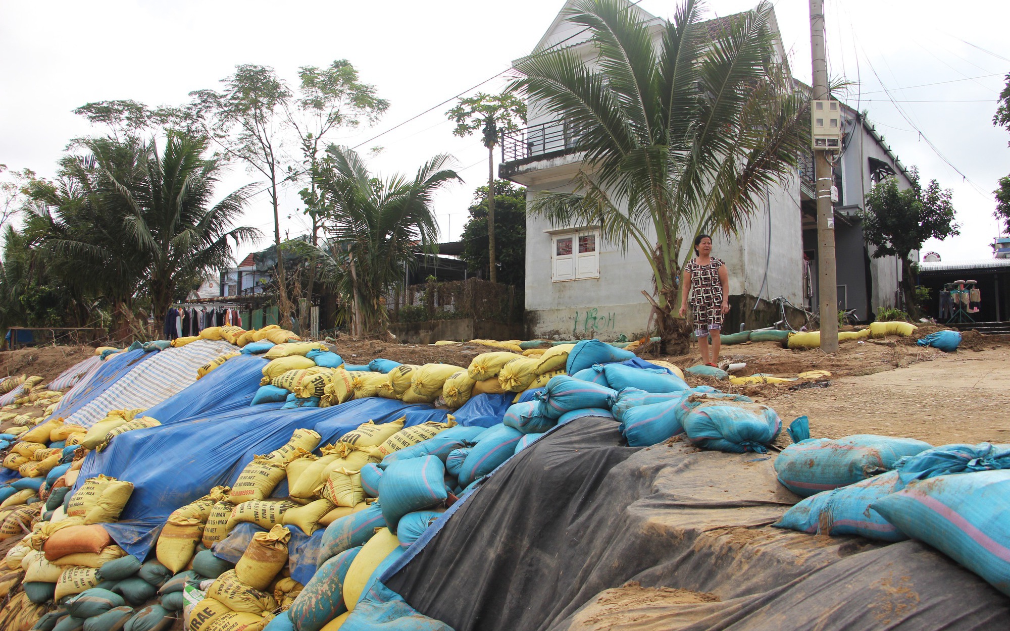 Cận cảnh đường ven biển bị sóng 'xé nát', nguy cơ xâm thực vào khu dân cư- Ảnh 9.