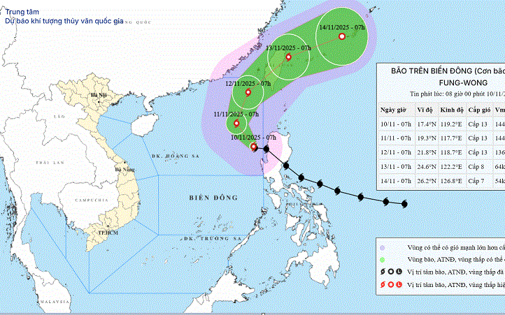 Đề nghị 13 tỉnh thành ứng phó với bão số 14- Ảnh 1.