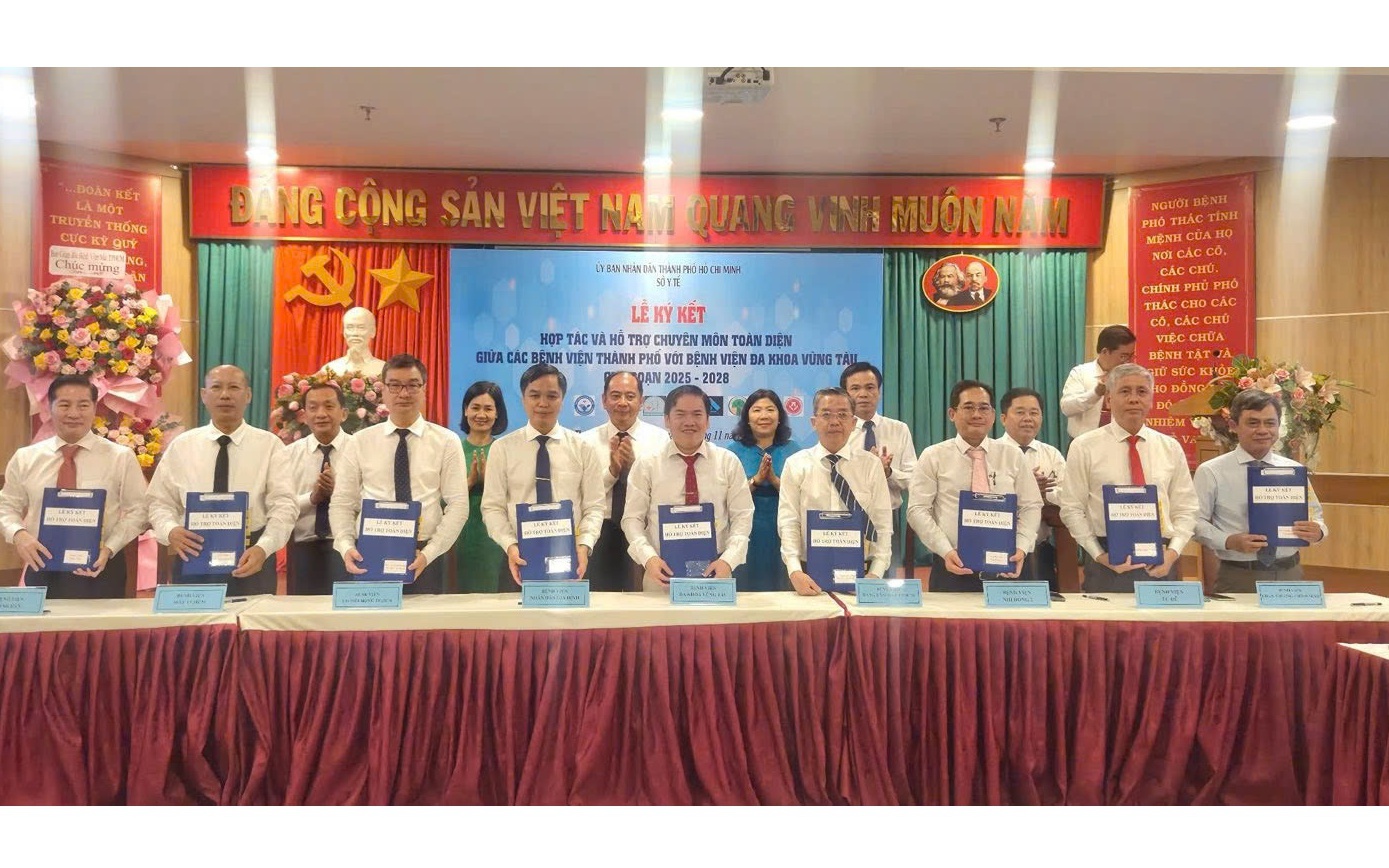 8 bệnh viện tuyến cuối hỗ trợ đưa BVĐK Vũng Tàu thành cực y tế mới