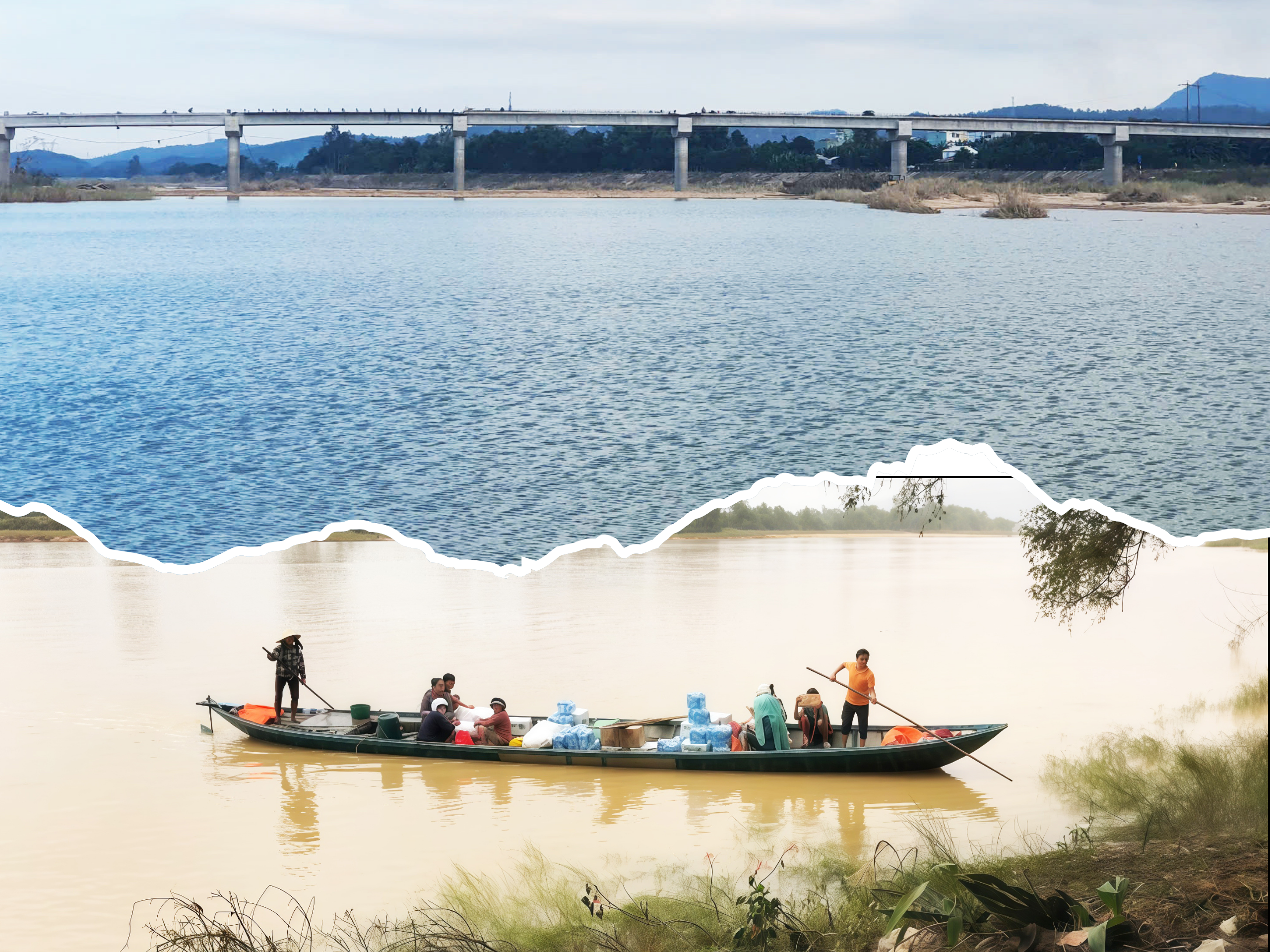 Bao năm lụy đò, người dân 'ốc đảo' đếm từng ngày chờ cầu mới- Ảnh 3. Bao năm lụy đò, người dân 'ốc đảo' đếm từng ngày chờ cầu mới- Ảnh 3.