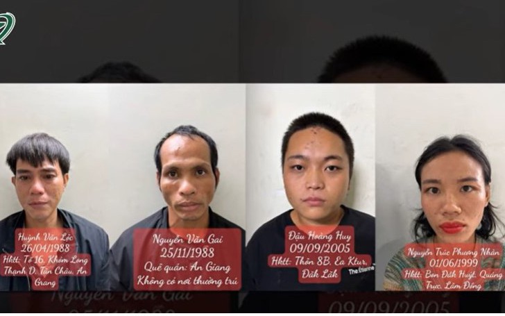 4 gã côn đồ sa lưới sau màn hành hung dã man, cướp xe máy người lang thang dưới gầm cầu