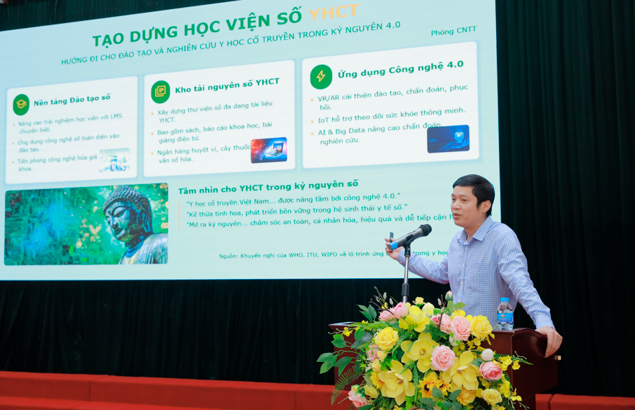 Transformarea digitală în formarea și cercetarea în Medicina Tradițională: Către o academie digitală inteligentă - Fotografia 3. Chuyển đổi số trong đào tạo và nghiên cứu Y Dược học cổ truyền: Hướng tới Học viện số thông minh- Ảnh 3.