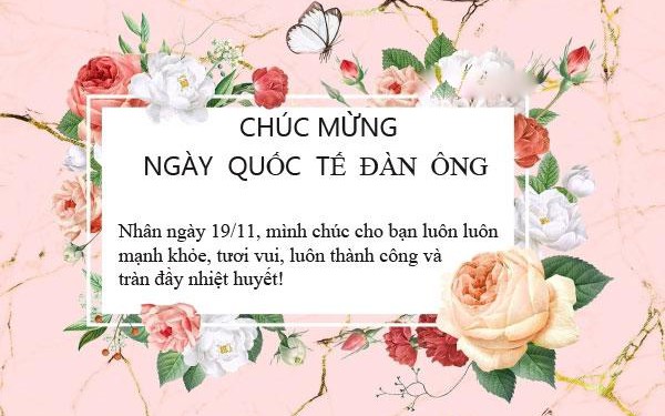Những lời chúc ngày Quốc tế Đàn ông 19/11 hay và ý nghĩa nhất 2025- Ảnh 10. Những mẫu thiệp chúc mừng ngày Quốc tế Đàn ông 19/11 đẹp nhất 2025