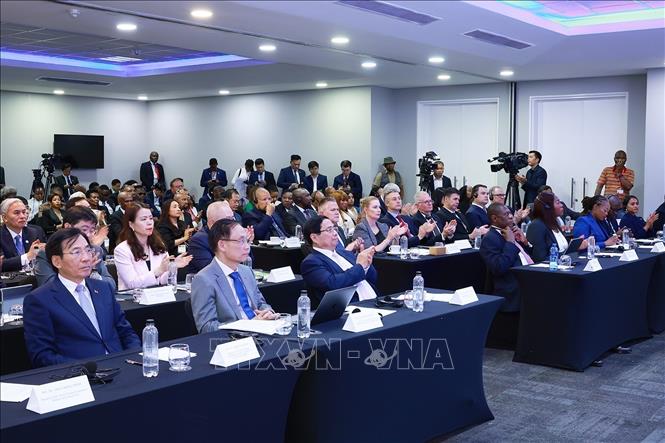 Thủ tướng Phạm Minh Chính dự Diễn đàn doanh nghiệp Việt Nam - Nam Phi- Ảnh 1.