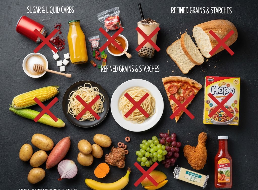 Các thực phẩm cần kiêng tuyệt đối khi ăn low carb giảm cân- Ảnh 1.