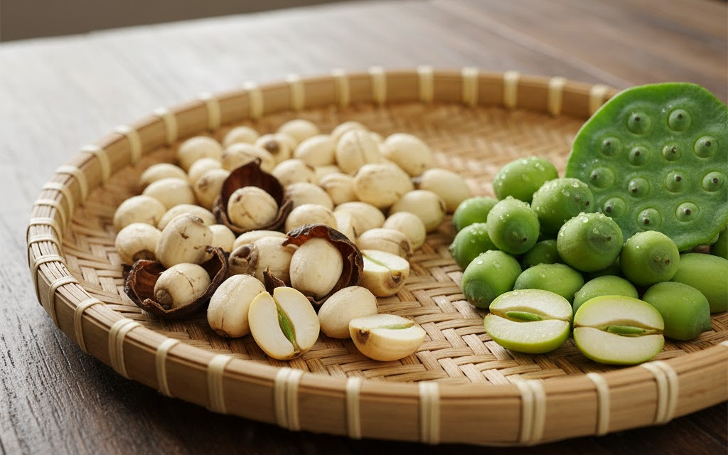 Cách nấu cháo gạo lứt, hạt sen và gừng làm ấm cơ thể, tốt cho người cao tuổi- Ảnh 2.