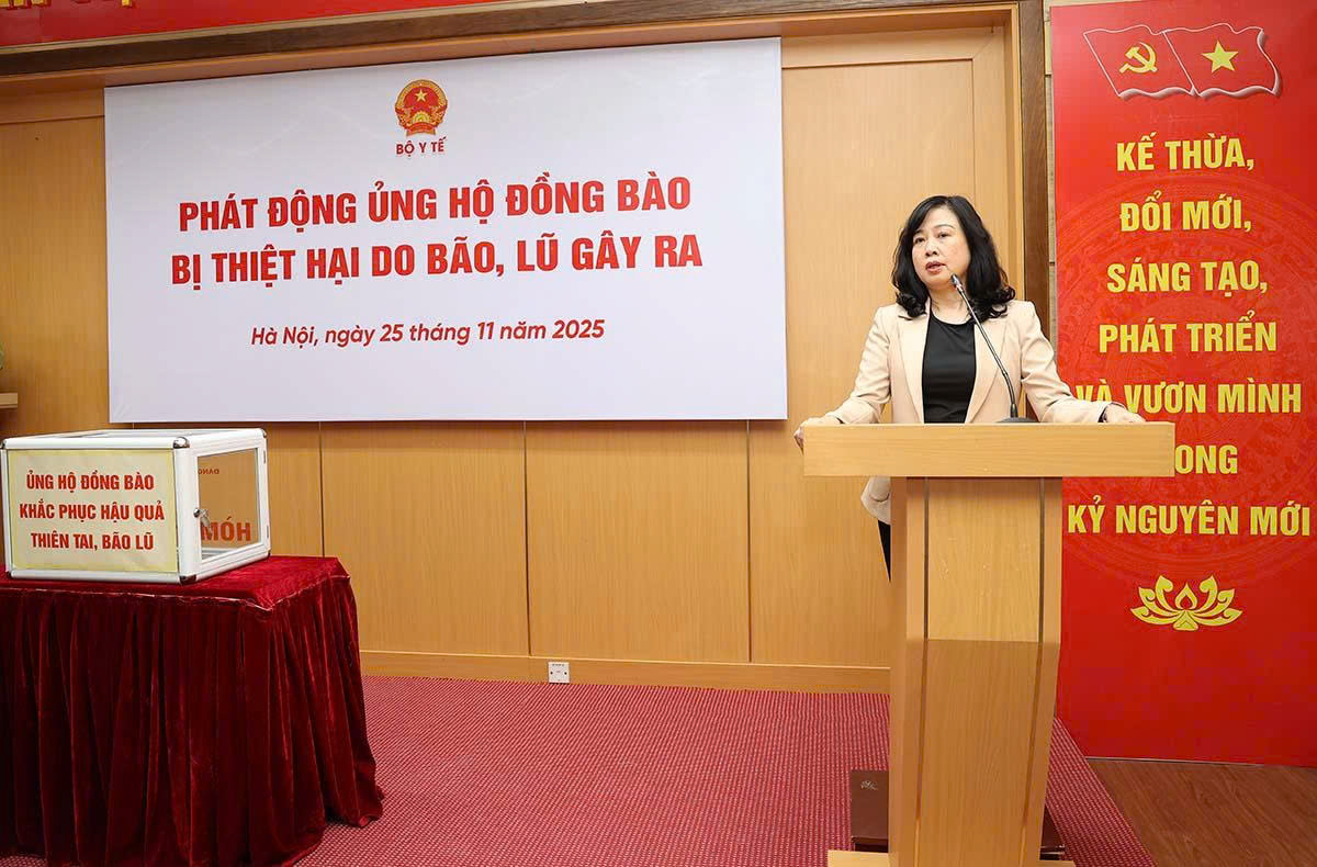 Bộ Y tế phát động ủng hộ đồng bào miền Trung, Tây Nguyên bị thiệt hại do bão, lũ - Ảnh 2. Bộ Y tế phát động ủng hộ đồng bào miền Trung, Tây Nguyên bị thiệt hại do bão, lũ - Ảnh 2.