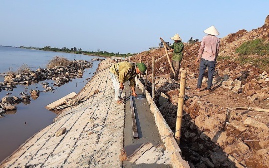 Đảm bảo an toàn hệ thống đê điều ứng phó bão số 15