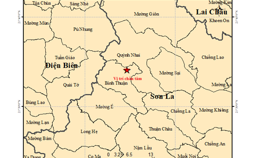 Quảng Ngãi động đất 4.0 độ gây rung lắc- Ảnh 1. Động đất gây rung lắc mạnh ở Sơn La và TP. Huế