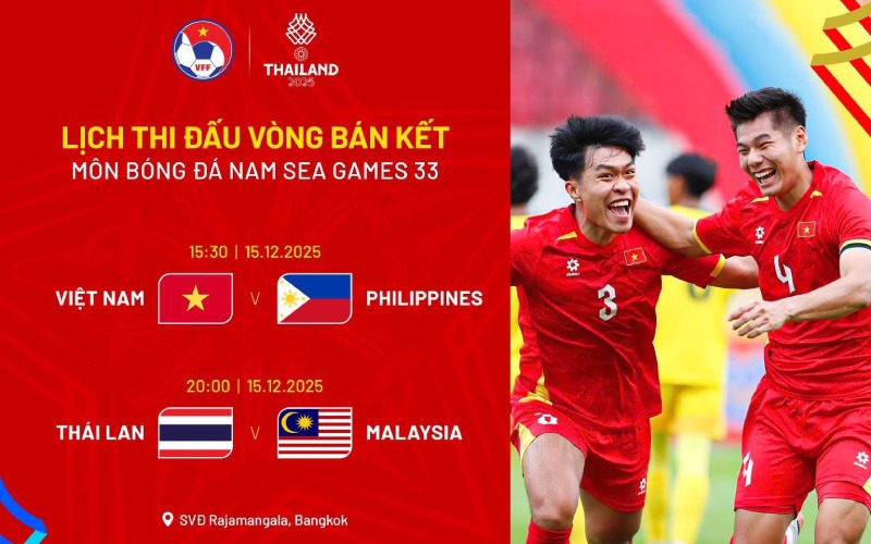 Lịch thi đấu bóng đá hôm nay ngày 15/12 - 16/12: Đội tuyển U22 Việt Nam đấu U22 Philippines- Ảnh 3.