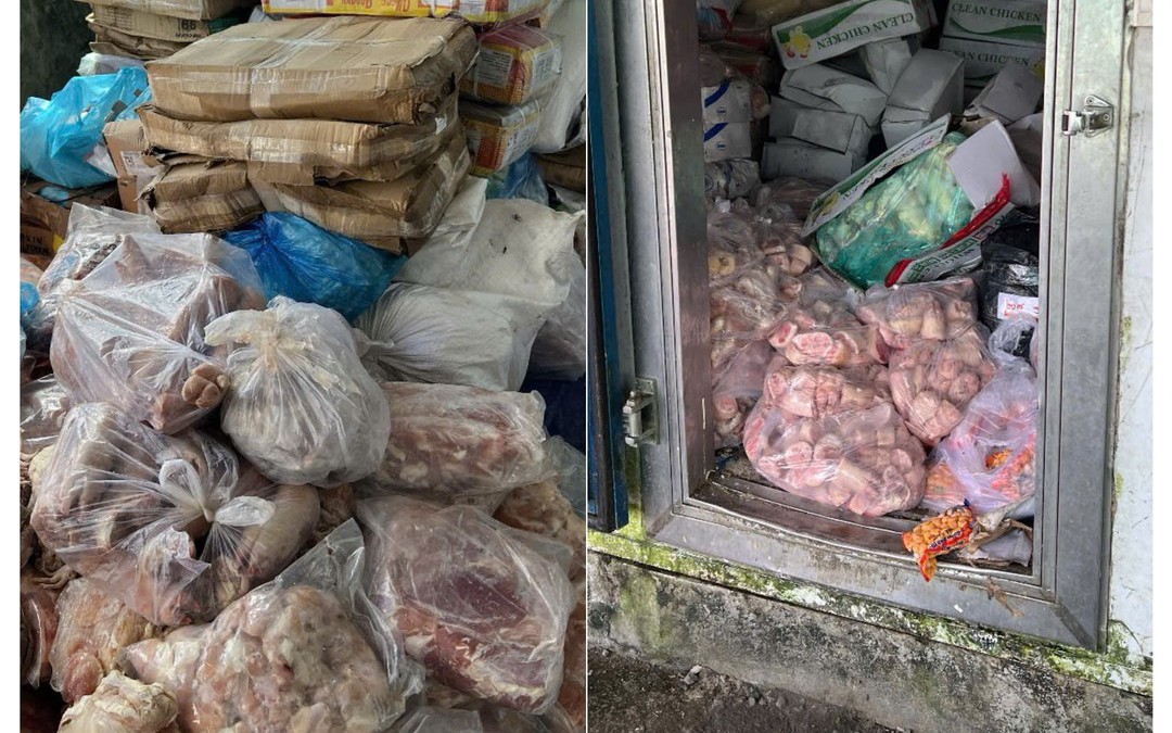 15 tấn thực phẩm không rõ nguồn gốc bị phát hiện
