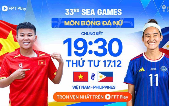 Kênh và link xem trực tiếp đội tuyển nữ Việt Nam đấu Philippines ngày 17/12