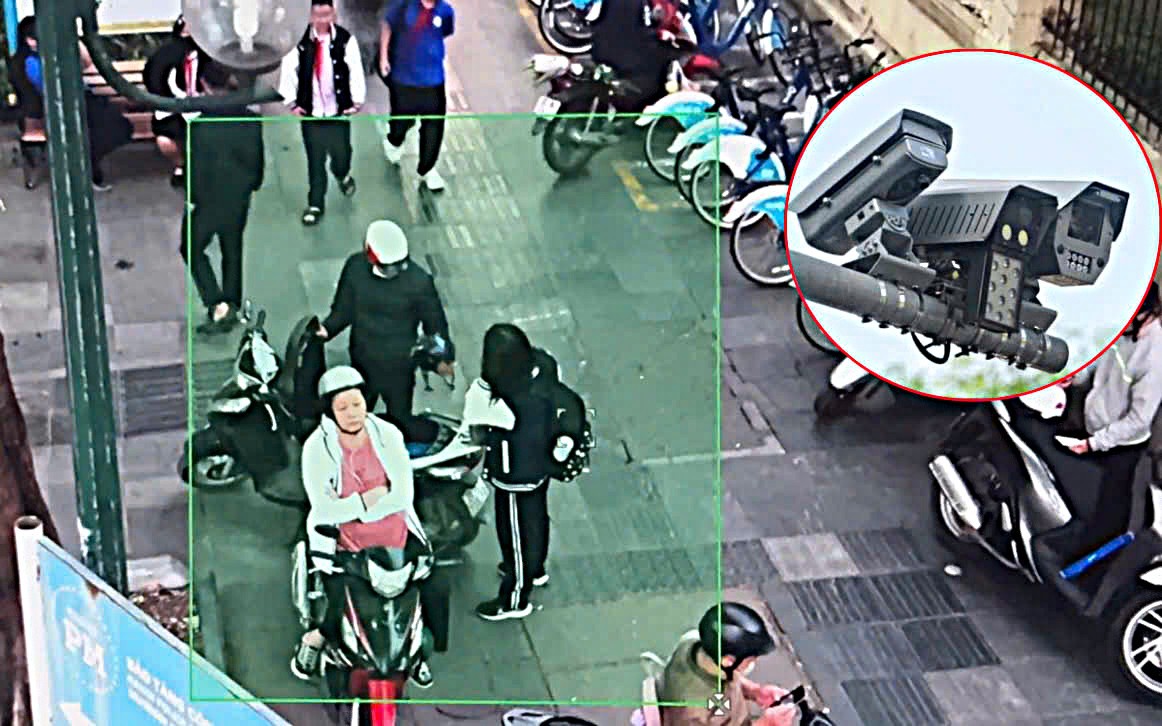 Camera AI "soi" cổng trường, vi phạm giao thông của học sinh và phụ huynh lộ rõ từng khung hình