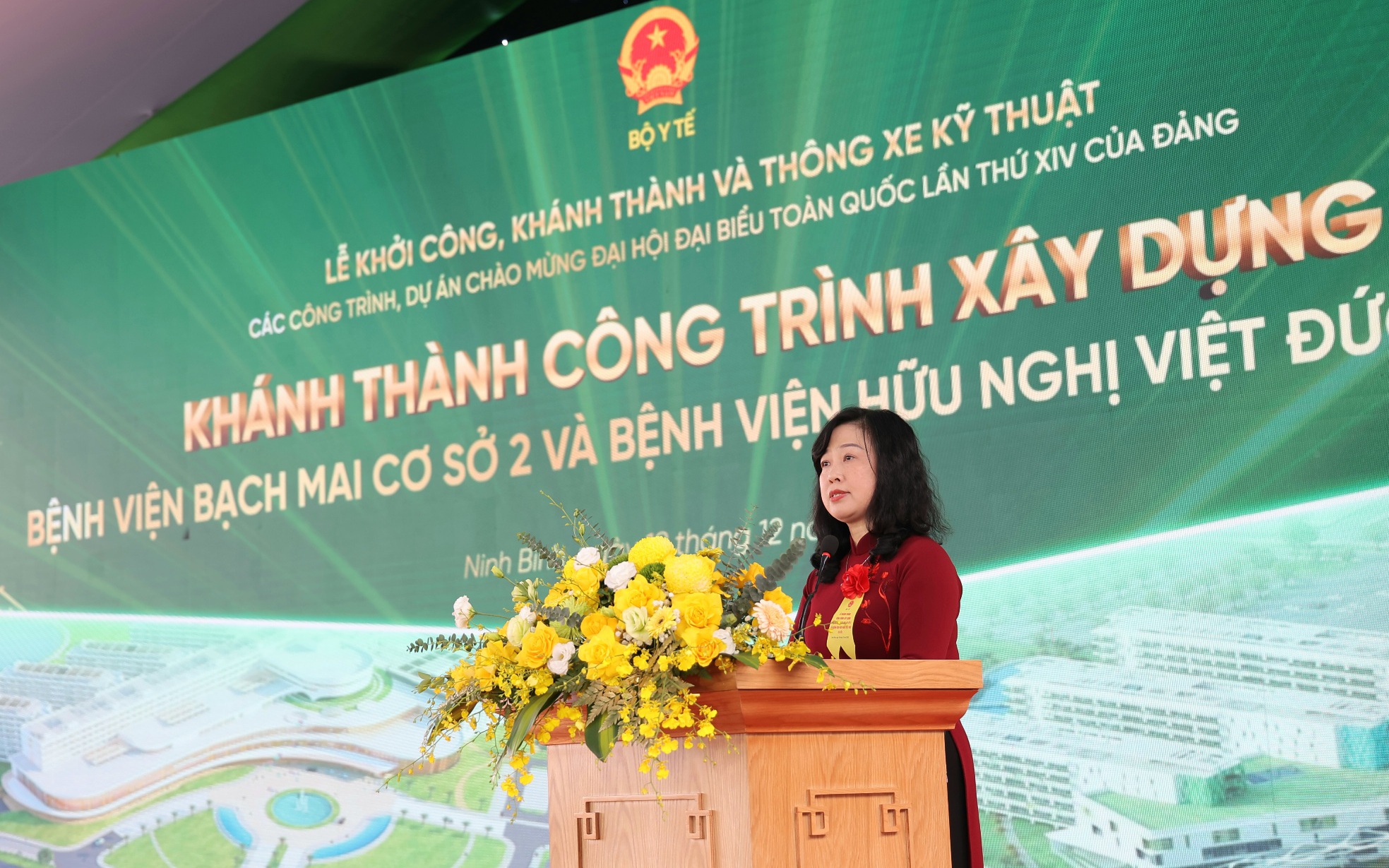 Thứ trưởng Bộ Y tế Nguyễn Thị Liên Hương dự khánh thành dự án nâng cấp Bệnh viện Y học cổ truyền Trung ương- Ảnh 1.