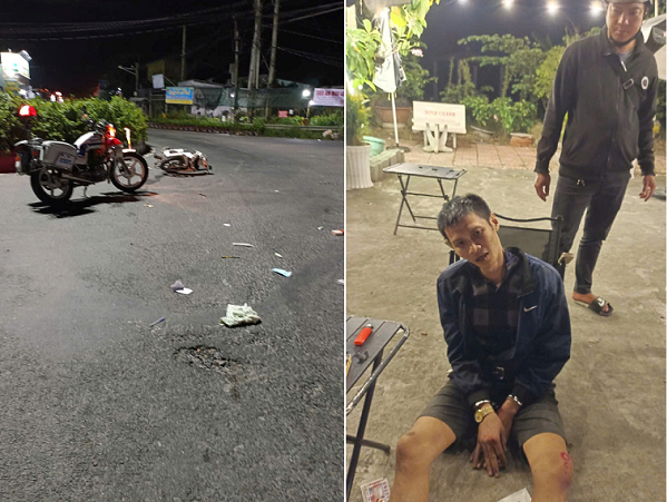 Bất ngờ bị kiểm tra, kẻ trộm nhảy sang xe đồng bọn vẫn không thoát- Ảnh 1.