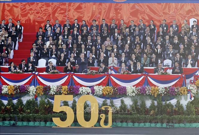 Tổng Bí thư Tô Lâm và Phu nhân dự Lễ kỷ niệm 50 năm Quốc khánh Lào- Ảnh 2. Tổng Bí thư Tô Lâm và Phu nhân dự Lễ kỷ niệm 50 năm Quốc khánh Lào- Ảnh 2.