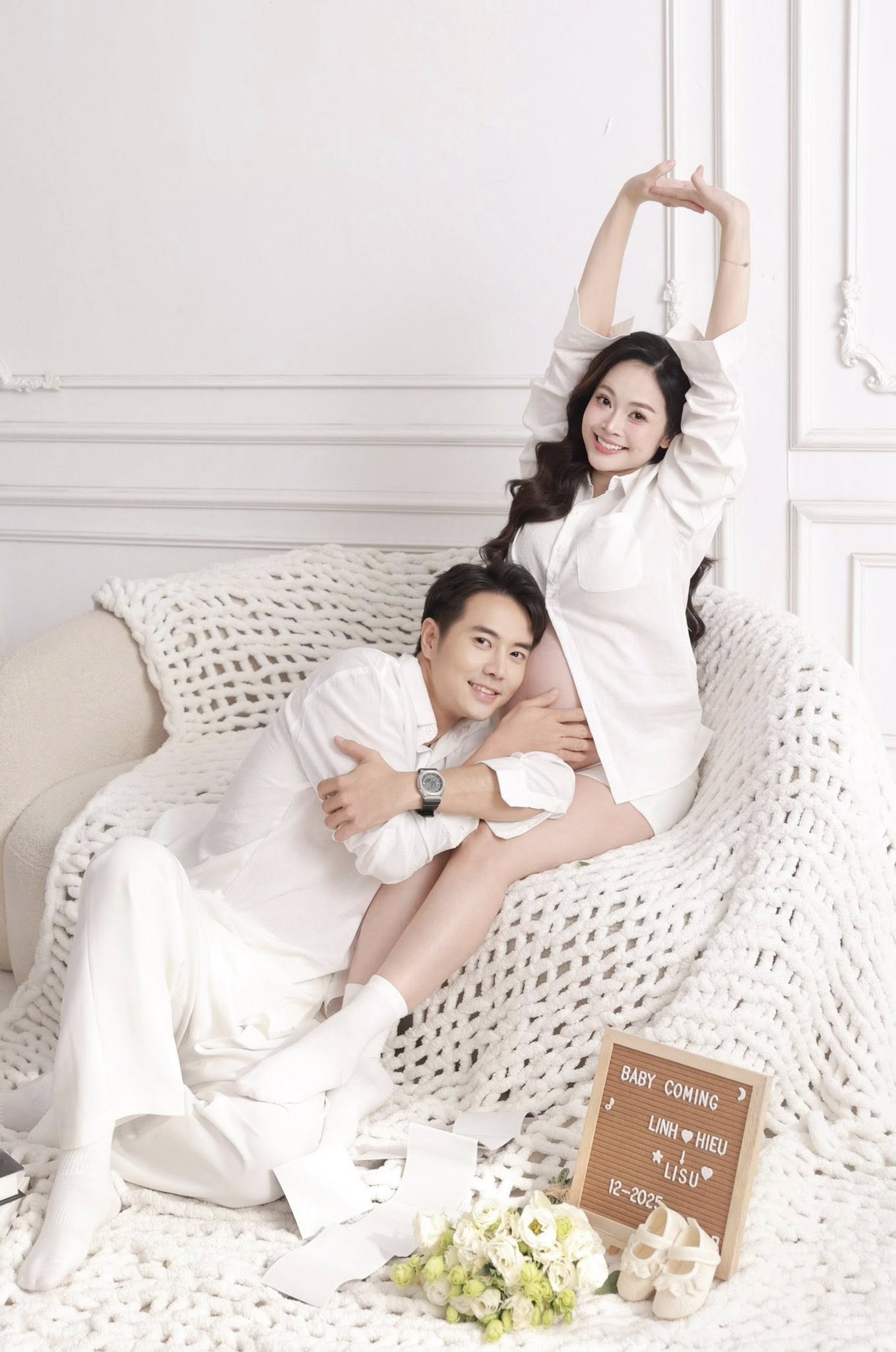 MC Thùy Linh lần đầu khoe bụng bầu bên chồng kém 5 tuổi- Ảnh 3.