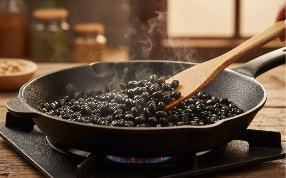 Cách làm nước đậu đen rang giảm cân