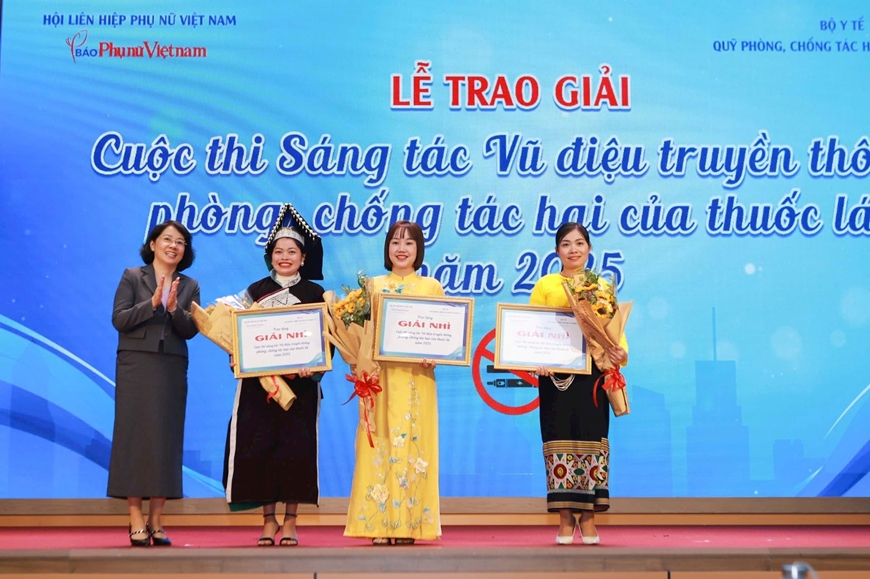 Trao giải cuộc thi truyền tải thông điệp phòng chống tác hại thuốc lá, khuyến khích vận động nâng cao sức khỏe - Ảnh 1.