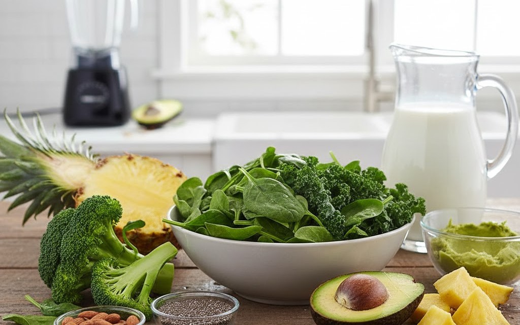 5 phút mỗi buổi sáng có ly sinh tố xanh giúp trẻ hóa làn da