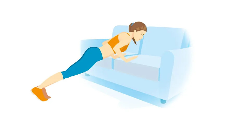 5 bài tập trên ghế sofa giúp cơ thể săn chắc từ đầu đến chân- Ảnh 2.